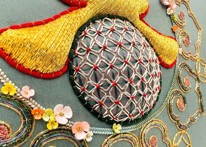 春暖花開刺繡